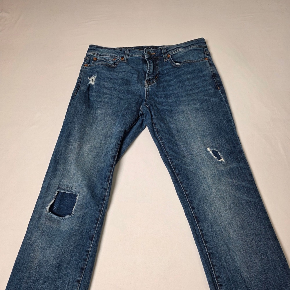 Aeropostale Slim Jeans Mens 30/32 Blue Distressed Ripped Medium Wash Denim